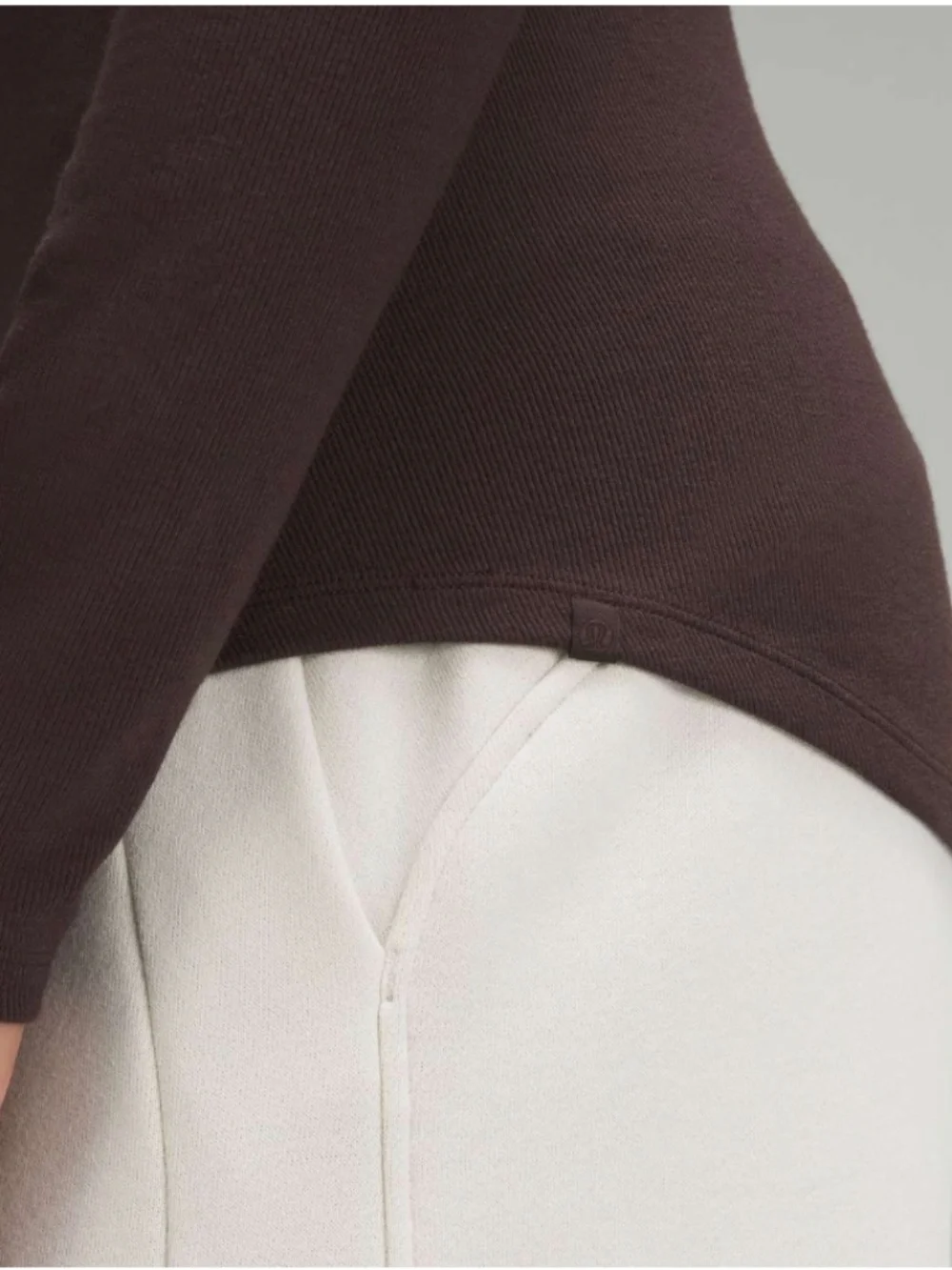 Lululemon Hold Tight Long Sleeve Shirt – Espresso Brown – Size 12 - Picture 2 of 7